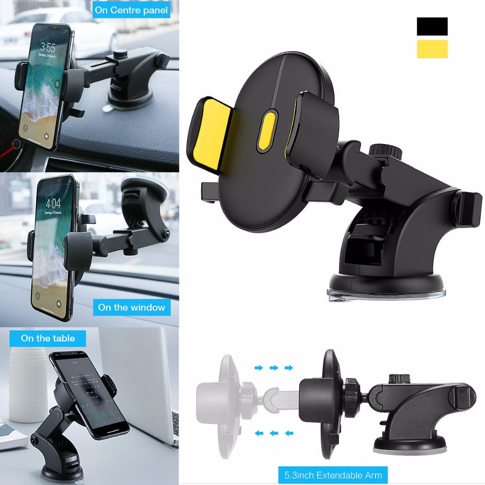 Car Phone Holder Long Rod Telescopic Car Dashboard product image — NOVA LIVING